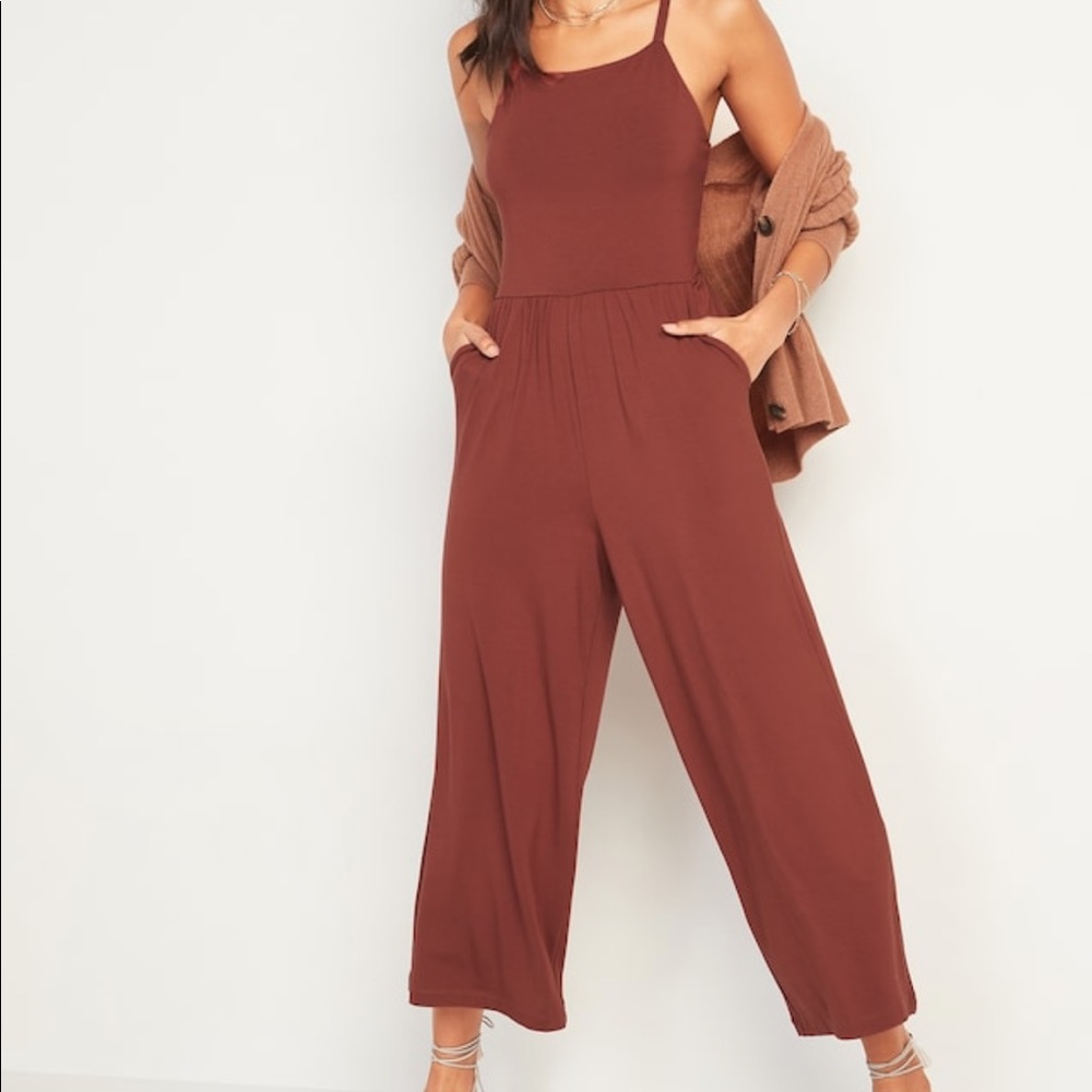 NWT BROWN jumpsuit